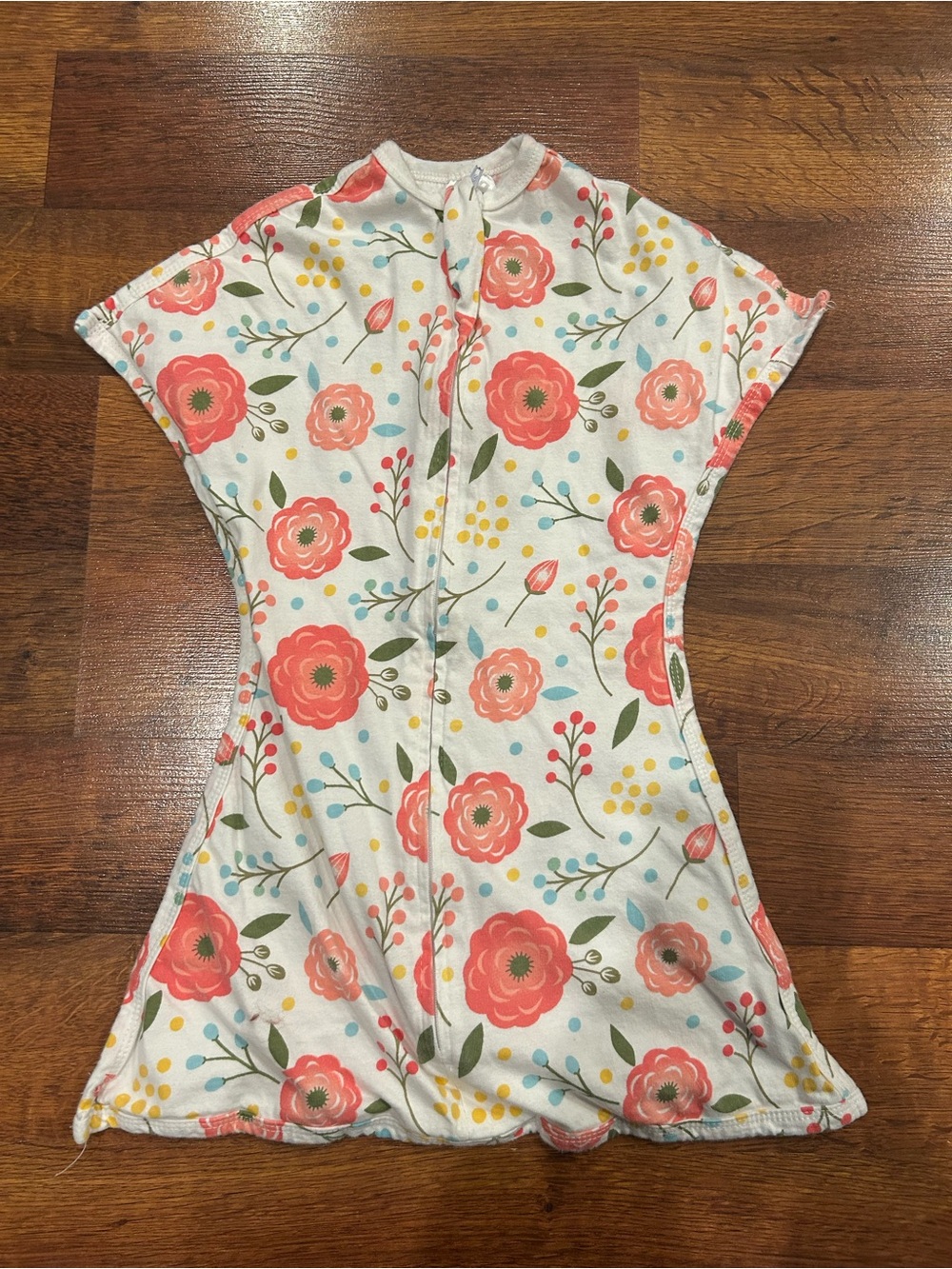 Floral Sleep Sack for Kids - Coral Flower Print